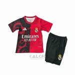 Maglia Real Madrid Dragon Bambino 2025-2026 Rosso