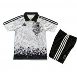Maglia Real Madrid Dragon Bambino 2025-2026 Grigio