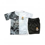 Maglia Real Madrid Dragon Bambino 2025-2026 Nero Bianco