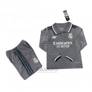 Maglia Real Madrid Third Manica Lunga Bambino 2024-2025