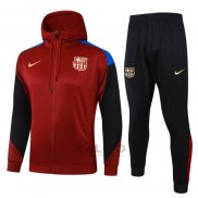Tuta da Track FC Barcellona 2024-2025 Rosso