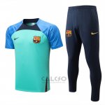 Tuta da Track FC Barcellona Manica Corta 2022-2023 Verde