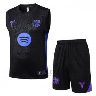 Tuta da Track FC Barcellona Senza Maniche 2025-2026 Nero Blu