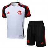 Tuta da Track Flamengo Manica Corta 2025-2026 Bianco - Pantaloncini