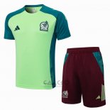 Tuta da Track Messico Manica Corta 2024-2025 Verde - Pantaloncini