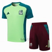 Tuta da Track Messico Manica Corta 2024-2025 Verde - Pantaloncini