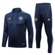 Tuta da Track di Felpa Arsenal Bambino 2023-2024 Blu