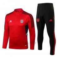 Tuta da Track di Felpa Bayern Monaco 2022-2023 Rosso