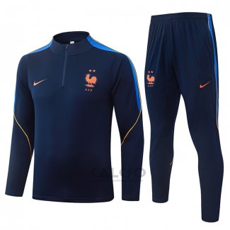 Tuta da Track di Felpa Francia 2026-2027 Blu