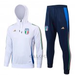 Tuta da Track di Felpa Italia Bambino 2024-2025 Bianco