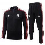 Tuta da Track di Felpa Manchester United 2026-2027 Nero