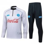 Tuta da Track di Felpa Napoli 2025-2026 Bianco