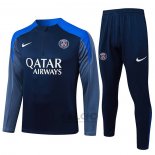 Tuta da Track di Felpa Paris Saint-Germain 2025-2026 Blu