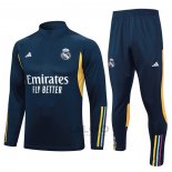 Tuta da Track di Felpa Real Madrid 2023-2024 Blu