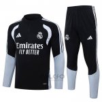 Tuta da Track di Felpa Real Madrid Bambino 2026-2027 Nero
