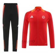 Tuta da Track di Giacca Bayern Monaco 2024-2025 Rosso