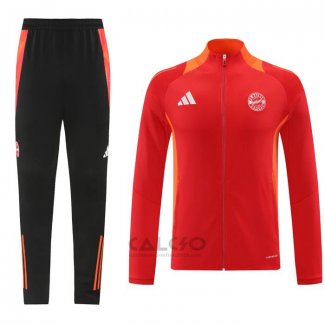 Tuta da Track di Giacca Bayern Monaco 2024-2025 Rosso