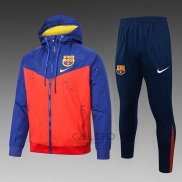 Tuta da Track di Giacca a Vento FC Barcellona 2024-2025 Rosso