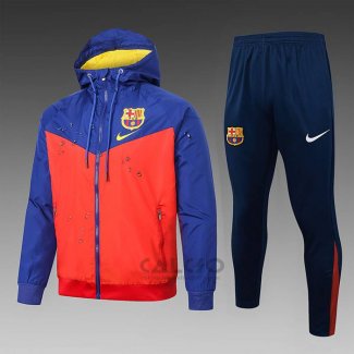 Tuta da Track di Giacca a Vento FC Barcellona 2024-2025 Rosso