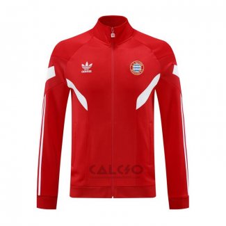 Giacca Bayern Monaco 2024-2025 Rosso Bianco
