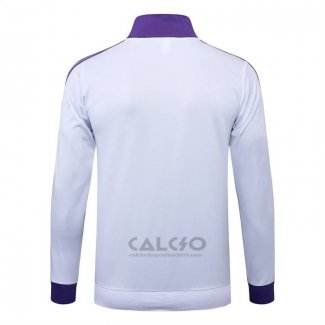 Giacca Real Madrid 2024-2025 Bianco Purpura