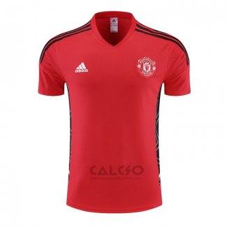 Maglia Allenamento Manchester United 2022-2023 Rosso