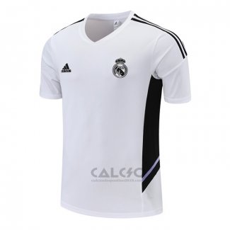 Maglia Allenamento Real Madrid 2022-2023 Bianco