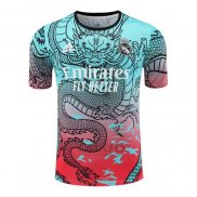 Maglia Allenamento Real Madrid Dragon 2024-2025 Verde e Rosso