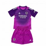 Maglia Arsenal Portiere Bambino 2025-2026 Purpura