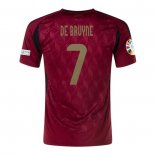 Maglia Belgio Giocatore De Bruyne Home 2024