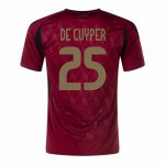 Maglia Belgio Giocatore De Cuyper Home 2024