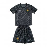 Maglia Francia Portiere Bambino 2024 Nero