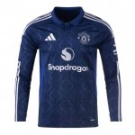 Maglia Manchester United Away Manica Lunga 2024-2025