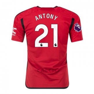 Maglia Manchester United Giocatore Antony Home 2023-2024