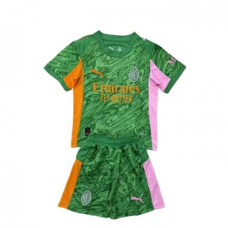 Maglia Milan Portiere Bambino 2025-2026 Verde