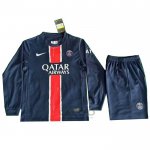 Maglia Paris Saint-Germain Home Manica Lunga Bambino 2024-2025