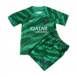 Maglia Paris Saint-Germain Portiere Bambino 2023-2024 Verde