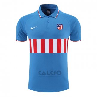 Maglia Polo Atletico Madrid 2022-2023 Blu