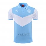 Maglia Polo Manchester City 2022-2023 Blu e Bianco