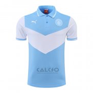 Maglia Polo Manchester City 2022-2023 Blu e Bianco