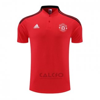 Maglia Polo Manchester United 2022-2023 Rosso