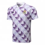 Maglia Polo Real Madrid 2022-2023 Bianco e Purpura