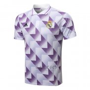 Maglia Polo Real Madrid 2022-2023 Bianco e Purpura