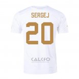 Maglia Serbia Giocatore Sergej Away 2022