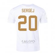 Maglia Serbia Giocatore Sergej Away 2022