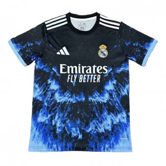 Maglia Real Madrid Special 2024-2025 Nero Blu Thailandia