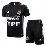 Tuta da Track Argentina Manica Corta 2025-2026 Nero - Pantaloncini