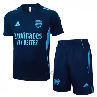 Tuta da Track Arsenal Manica Corta 2025-2026 Blu - Pantaloncini