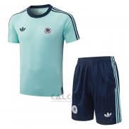 Tuta da Track Germania Manica Corta 2026-2027 Verde - Pantaloncini