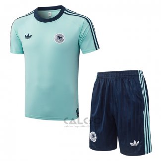 Tuta da Track Germania Manica Corta 2026-2027 Verde - Pantaloncini